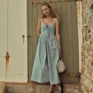 Doen Mae dress in Blue Ivy Floral XL